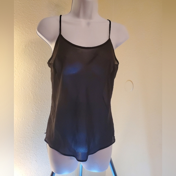 Black See-through Spaghetti Straps Top - Picture 9 of 9